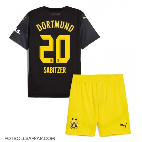 Borussia Dortmund Marcel Sabitzer #20 Bortadräkt Barn 2024-25 Kortärmad (+ Korta byxor)